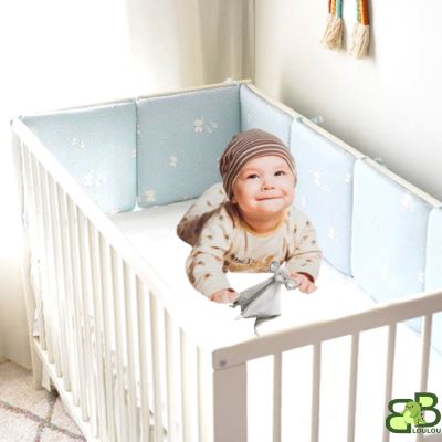 Tour de Lit Bebe bleu