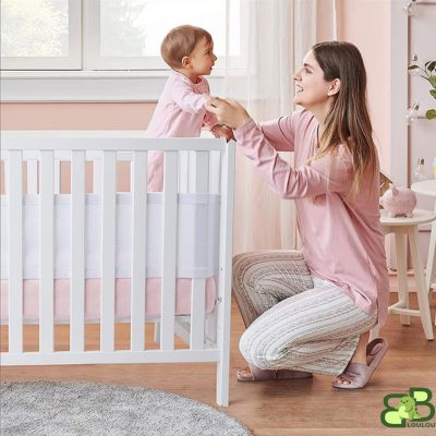tour de lit respirant bebe maman