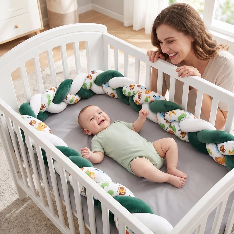 Tresse de lit bébé Patchwork maman