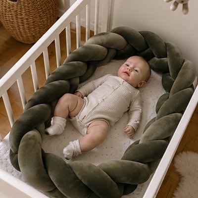 Tresse de lit bébé Lune en Peluche  enfant