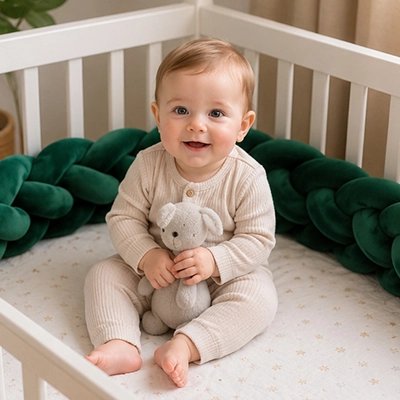 Tresse de lit bébé Lune en Peluche 
