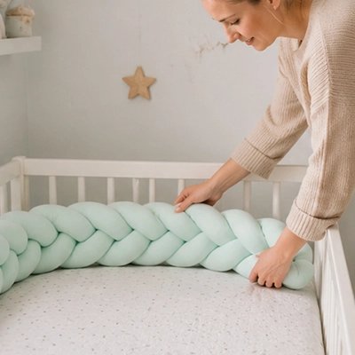 TRESSE DE LIT BEBE Cocon Biscotte vert