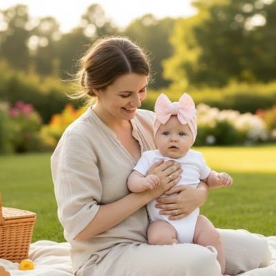Turban bébé fille | Élégance Confortable bebeloulou