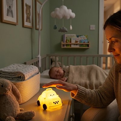 Veilleuse bebe auto maman enfant
