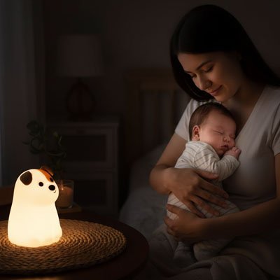BEBE VEILLEUSE chien enfant