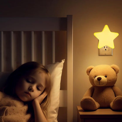 Veilleuse bébé jaune éoile enfant