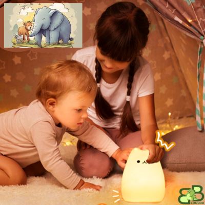 Veilleuse-bebe-enfants-jouent-lampe