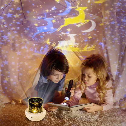 Veilleuse projection enfants lisent