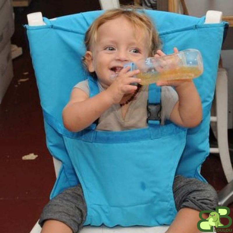 Chaise  bebe bleu clair